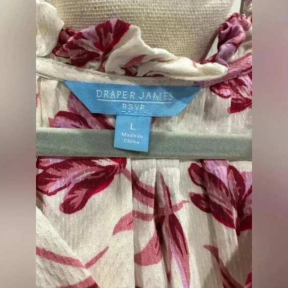 Draper James RSVP Women's Maxi Dress Large Pink Floral Cottagecore Boho NWT - Picture 6 of 10